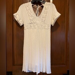 Altar'd State Cream Open Back Dress